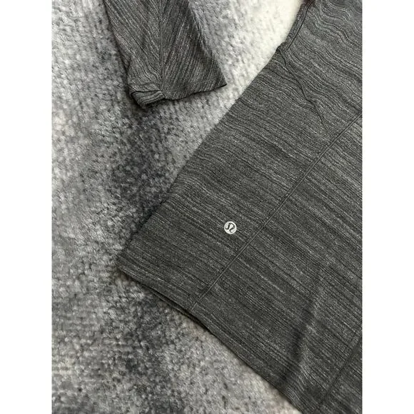 Lululemon Set to Sweat Long Sleeve Heathered Gray Top Relaxed Fit Size Medium - Picture 5 of 10